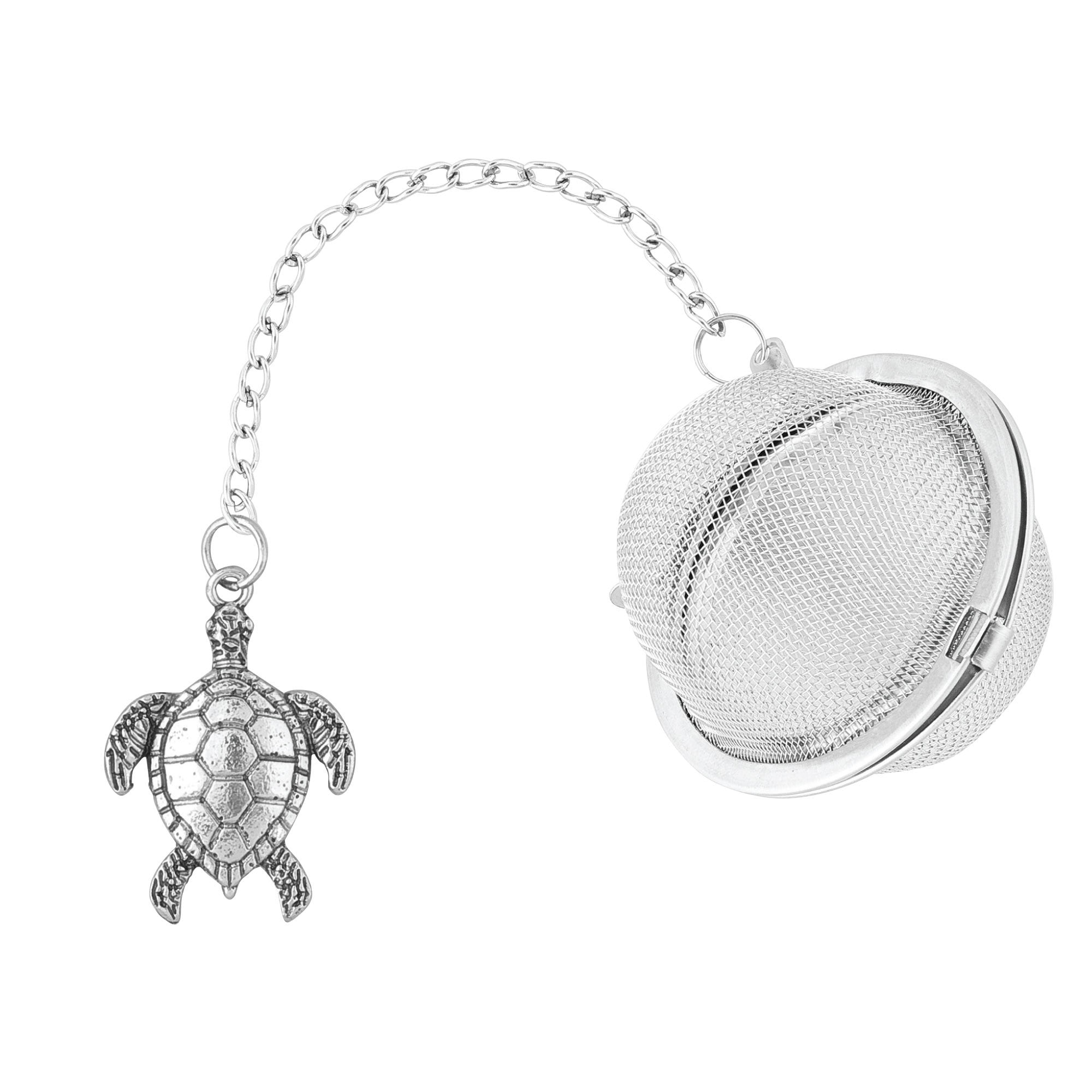 Supreme Housewares Supreme 18//8 Stainless Steel 2 Inch Mesh Tea Ball Infuser with Zinc Alloy Tennis Charm