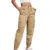 thumbnail image 2 of Teissuly Women's New Solid Color High-waisted Wide-legged Drawstring Leg Casual Thin Sweatpants, 2 of 2