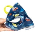 thumbnail image 4 of Toddler Boys Rain Boots Little Kids Baby Light Up Rubber Printed Waterproof Mud Insulated Shoes Ocean Blue Lightweight Adorable with Easy-on Handles Non Slip Size 11, 4 of 5