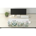 thumbnail image 2 of Flower Computer Mouse Pad, Flowers and Leaves in a Spring Garden Daisies Roses Hydrangeas Artwork Print, Rectangle Non-Slip Rubber Mousepad Large, 31" x 12" Gaming Size, Multicolor, by Ambesonne, 2 of 2
