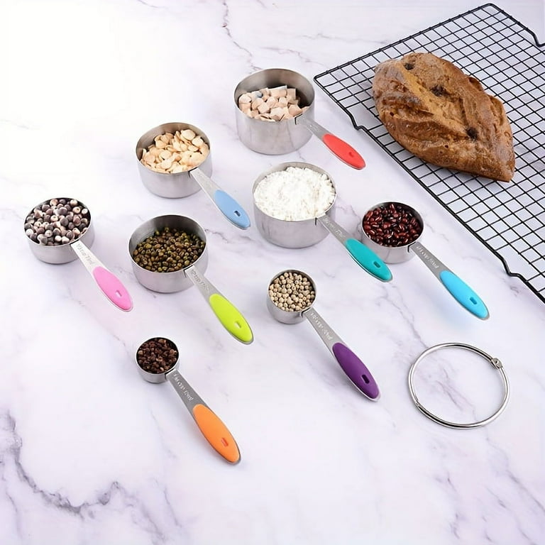 13-Piece Stainless Steel Measuring Cup Spoon Set Nesting