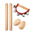 thumbnail image 1 of Wooden Music Educational Set Problem Solving Skills Early Learning Percussion 3pcs, 1 of 7