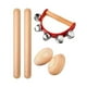 thumbnail image 1 of Juego educativo de música de madera, instrumentos musicales de percusión Montessori, juguete interactivo, juguete sensorial, coordinación mano-ojo 3 piezas, 1 of 7