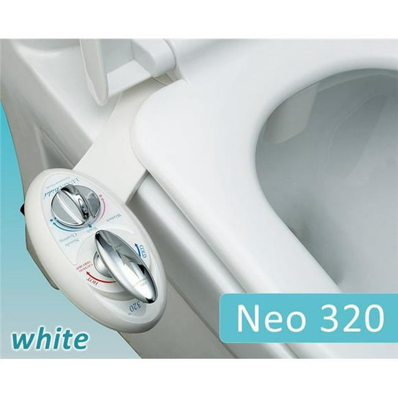 Luxe Bidet BidetNeo320sww Neo 320 Dual Nozzle Bidet&#44; White on White