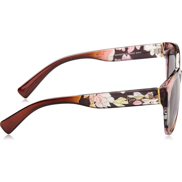 Nanette Lepore Pink and Brown Floral Sunglasses in Nude Floral Nanette Lepore Women main image 2