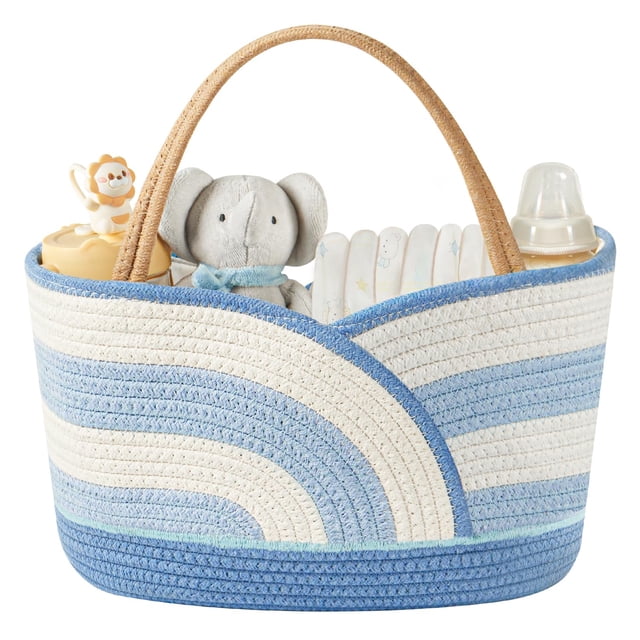 Organizador para Pañales Babygreat Portátil de Cuerda de Algodón Azul