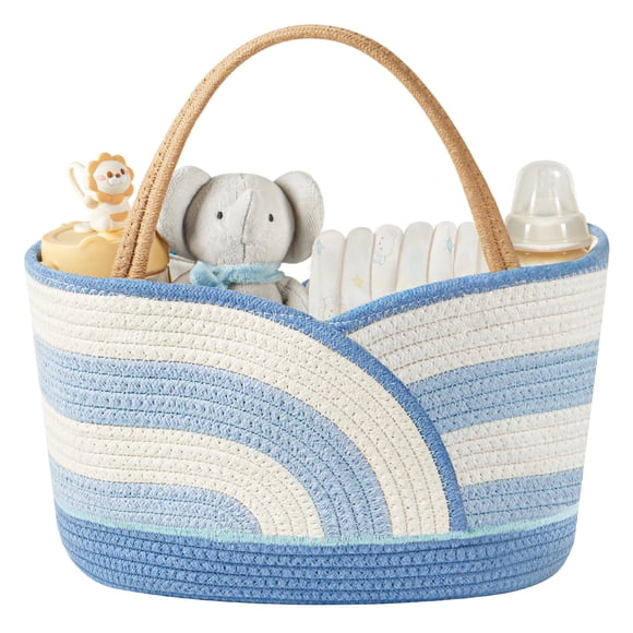 Organizador para Pañales Babygreat Portátil de Cuerda de Algodón Azul
