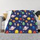 thumbnail image 1 of Fotbe Space Planet Manta de Franela con Estampado, Manta Ultrasuave para Cama, Sofá, Auto, Hipoalergénica y Antibolitas-80"x60", 1 of 6