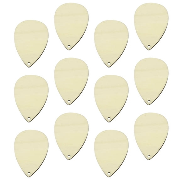 FUTUREORYY 50Pcs Earring Pendants Khaki Wood Teardrop Blank Design for Diy Enthusiasts Craft Projects