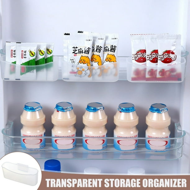 Storage Box with Hook Fridge Shelf Holder Shelf for Condiments