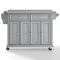 thumbnail image 3 of Crosley Furniture Stainless Steel Metal Top Kitchen Cart in Gray/Chrome, 3 of 11