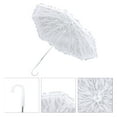 thumbnail image 4 of White Lace Parasol Umbrella, Multi Purpose Elegant Appearance Plastic Handle Lace Parasol Umbrella  For Prom, 4 of 8