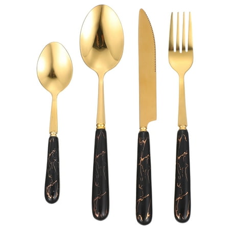 

1 Set Stainless Steak Cutlery Western Food Tableware Stainless Cutters Spoons Metal Forks Kit