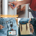 thumbnail image 2 of New Outdoor Automatic Retractable Steel Wire Rope Luya Tactical Keychain - Heavy Duty Carabiner Keychain, Anti-Theft Multi-Tool Carabiner Badge Holder for Camping, Fishing, Hunting, 2 of 8
