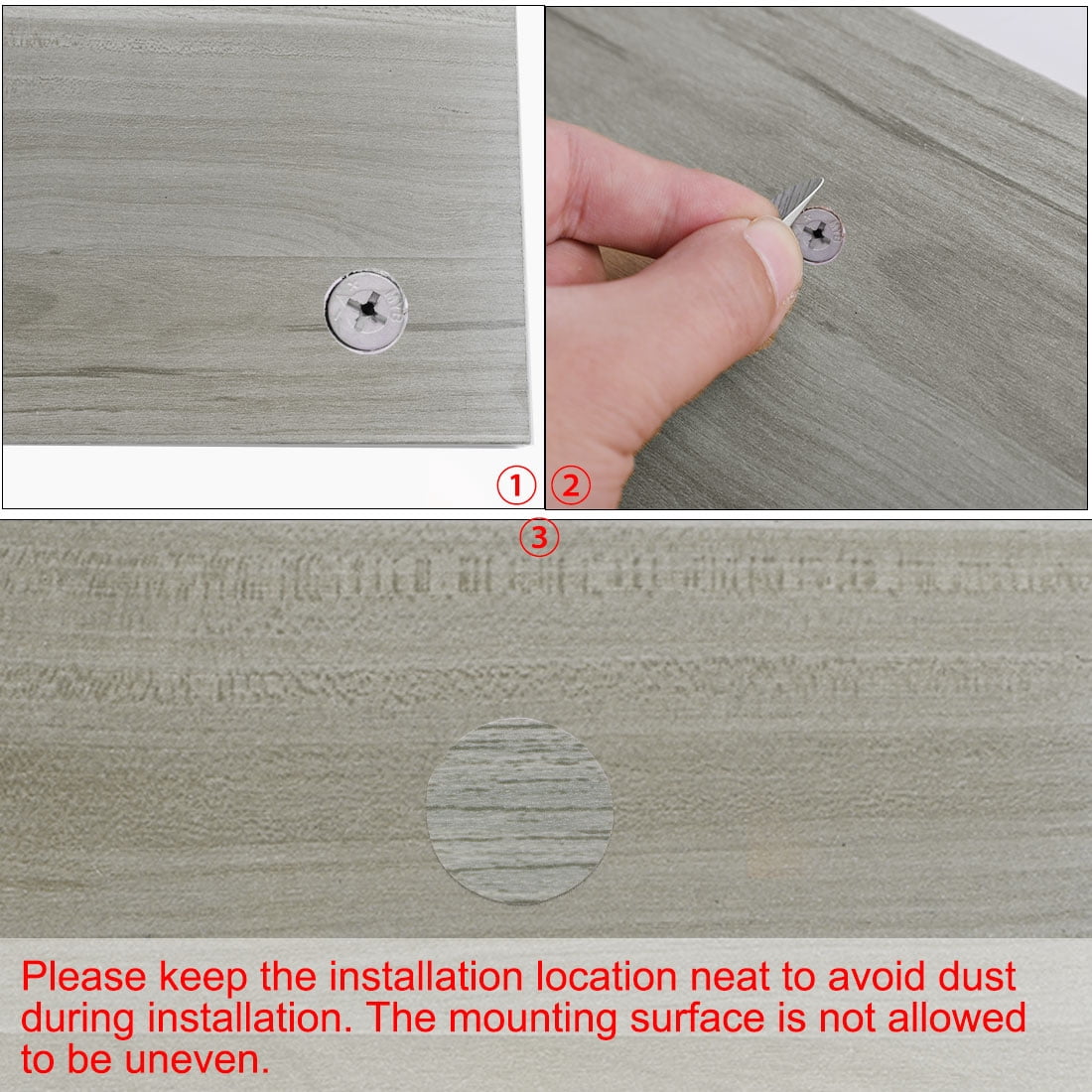 Unique Bargains Table Self-Adhesive Screw Hole Covers Stickers 54 in 1 Green
