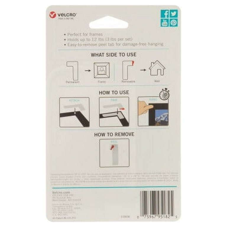 VELCRO? Brand HANGables? Picture Hanging Strips Pack of 8