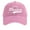 Pink, variant on GDREDA Trucker Hats Women's Vintage Washed Denim Printed Baseball Cap，Dark Blue