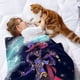 thumbnail image 2 of Genshin Impact Mona Chica Anime anti-pilling, suave, ligera, esponjosa y acogedora de lujo para hogar y cocina – Perfecta para niños y adultos,200X150cm, 2 of 6