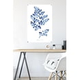 thumbnail image 5 of Jean Plout - Indigo Botanical Adiantum Assimle Wall Poster with Pushpins, 22.375" x 34", 5 of 6