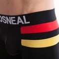 thumbnail image 5 of Maoxin Mens Underwear Boxer Briefs Seamless Sexy Solid Color Letters Comfortable Breathable Boxers Underwear Men's Boxer Briefs Black M, 5 of 7