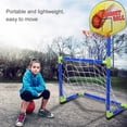 thumbnail image 4 of Greensen 2 In 1 Children Portable Football Basketball Set Soccer Goal Hoop Backboard Sports Toy for Kids, Portable Basketball Stand, Football Basketball Set, 4 of 8