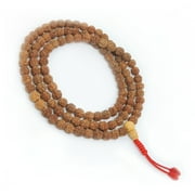 HANDS OF TIBET Rudraksha Mala 108 Beads for Meditation