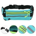 thumbnail image 3 of Unique Bargains 1 Pc Reflective with Zipper Running Waist Pack for Hiking Gym EVA Sky Blue, 3 of 4