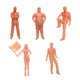 thumbnail image 2 of Figuras de personas en miniatura 5x 1:64, figuras de personas pequeñas, personas en miniatura realistas de resina de simulación para ornamento de, 2 of 9