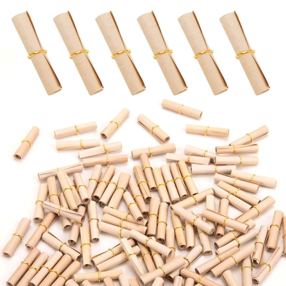 Message Scrolls Fuceury Light Vintage, 300 unidades con anillas para botellas