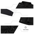 thumbnail image 4 of Men's Lapel Sweater Shirts Long Sleeved Casual Breathable Knitted Sweater for Fall Winter, 4 of 6