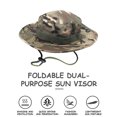 thumbnail image 2 of Bxsruta Bucket Hat, Sun Hats Beach Hat for Women Man, Summer Casual Wide Brim Windproof Foldable Camouflage Sun Hat for Outdoor Travel Vacation Beach Fishing Hiking, 2 of 4