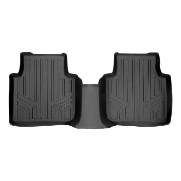 SMARTLINER Custom Fit Floor Mats 2nd Row Liner Black Compatible With 2018-2023 Volkswagen Tiguan - All Models
