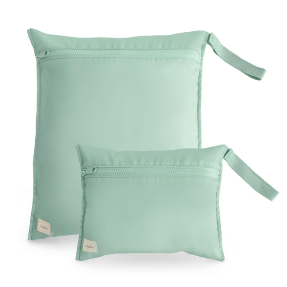 Set de 2 Bolsas Impermeables Mushie Verde Romano