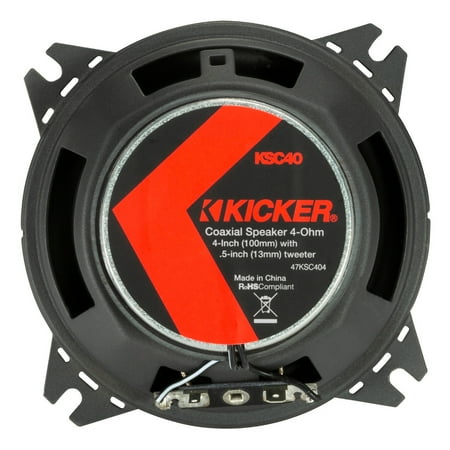 Kicker 47KSC404 4" KS-Series 2-Way Coaxial Speakers