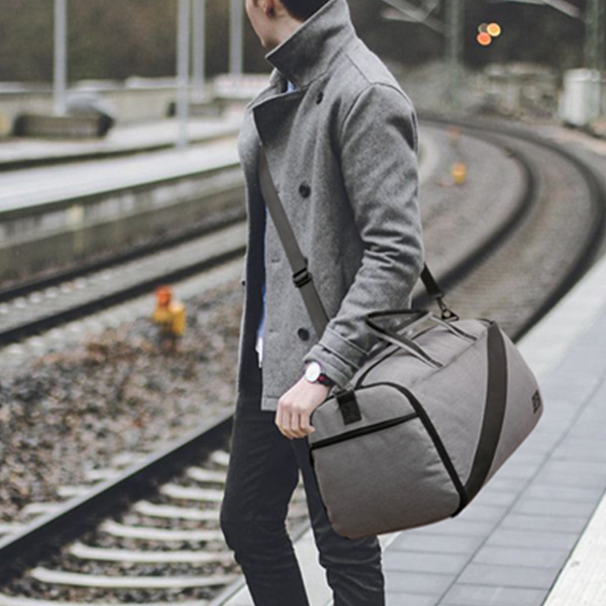 Convertible Garment Bag With Shoulder Strap Carry On Garment Duffel Bag