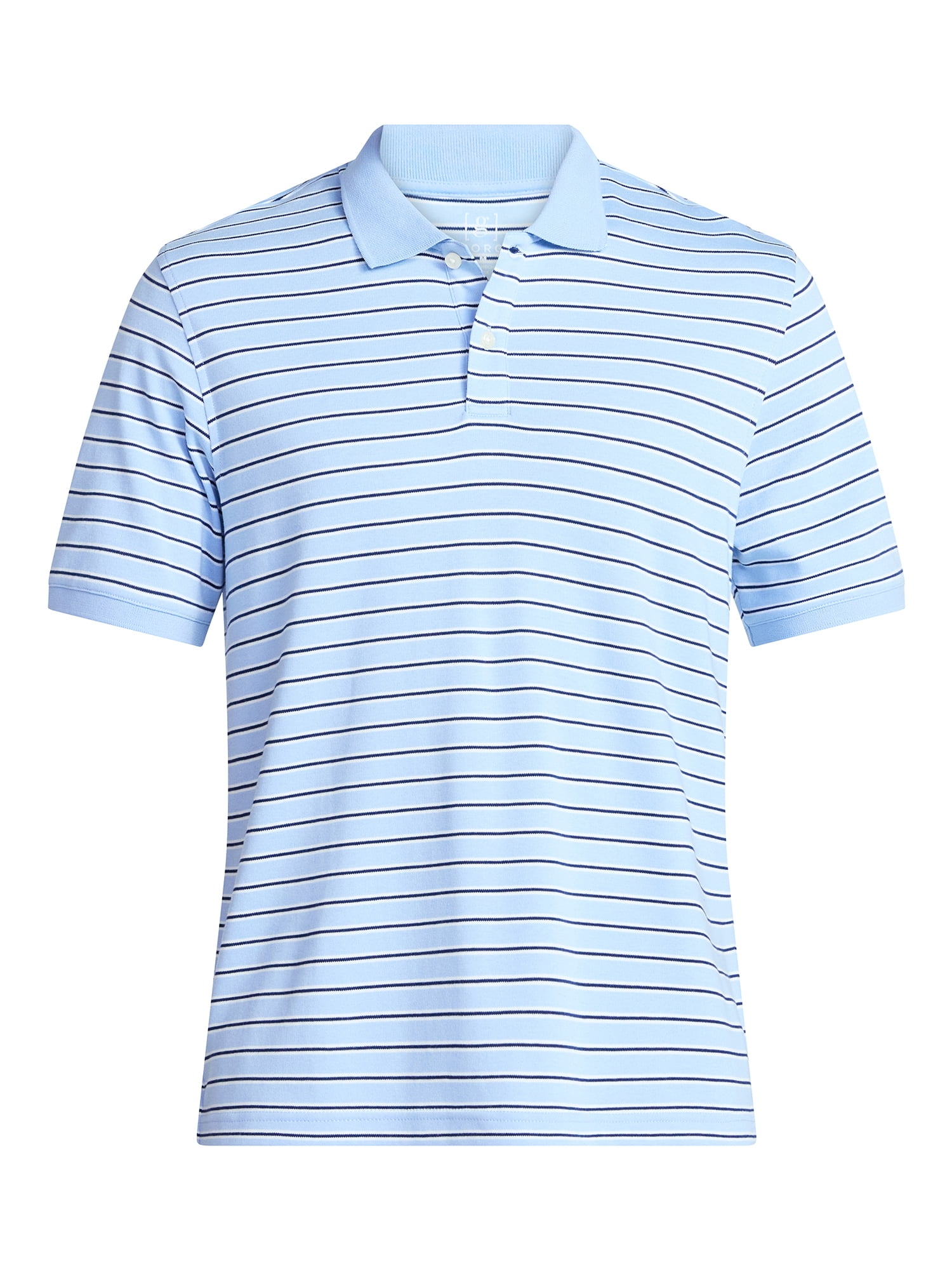 George Men's and Men's Big & Tall Short Sleeve Interlock Polo Shirt, Sizes S-5XL, LT-3XLT
