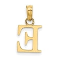 thumbnail image 4 of Diamond2Deal 14K Yellow Gold Block Letter E Initial Pendant for Women, 4 of 6