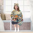 thumbnail image 7 of FORMRS Wearable Blanket Hoodie with Sleeves for Kids Cozy Flannel Sweatshirt, Colorful Goldfish, 7 of 7