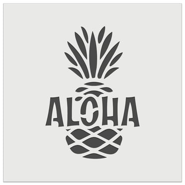 Flowers Leaf Stencil A4 Size Hawaii Flower Stencil Rectangle Hibiscus Flowers Stencil Reusable DIY Stencil Template