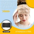 thumbnail image 4 of Qarigey Diadema de invierno para mujer, orejeras anchas de ganchillo tejidas a prueba de viento, suministros de Motor, accesorios de Accesorio para el cabello Negro, 4 of 6