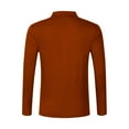 thumbnail image 4 of Blczomt Mens Golf Polo Long Sleeve Collared Brown Polo Casual Pocket Button Men Fashion, 4 of 6