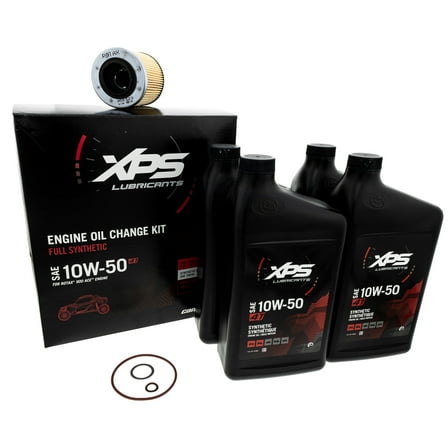 Can-Am New OEM 4T 10W-50 Synthetic Blend Oil Change Kit Rotax 900