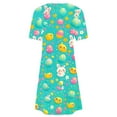 thumbnail image 5 of Jjayotai Clearance Easter Dress for Women, Cute Bunny Egg Graphic Summer Dresses, Plus Size Short Sleeves Midi Dress, Boho Dresses, Vacation Dresses for Women 2025 Multicolor-14 M, 5 of 5