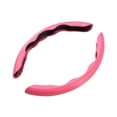 thumbnail image 3 of koolsoo Carbon Fiber Steering Wheel Cover Universal Fit 38cm Stable Anti Pink, 3 of 9