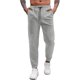 thumbnail image 1 of Pantalones largos para hombre, informales, de moda, con cintura elástica, lisos, largos y elásticos, de poliéster, 1 of 5