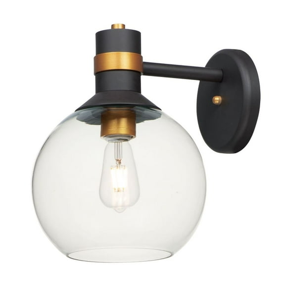 Maxim 10319 Cabin 1 Light 13" Tall Led Outdoor Wall Sconce - Bronze / Gold / Clear Glass