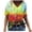 Green, variant on JeashCHAT Summer V Neck T Shirts for Women Plus Size Short Sleeve Shirts Cute Floral Printed Tshirt Blouse Casual Tops Loose Fit Graphic Tee