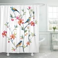 thumbnail image 1 of Cortina de Ducha ABPHQTO Indonesia Patrón Decorativo Sin Costuras Redondo Oriental Azul 160x180 cm, 1 of 1