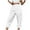 White, variant on fheaev Sweatpants For Women Solid Color Baggy Pants Ankle Banded Pants Elastic Waist Drawstring Fleece Pants With Pockets Long Pants Athletic Fit Jogger Workout Bottom Trousers