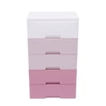 thumbnail image 6 of 5-layer Home Storage Drawers Clothes Storage Tower PP Storage Dressers Pink, 6 of 12